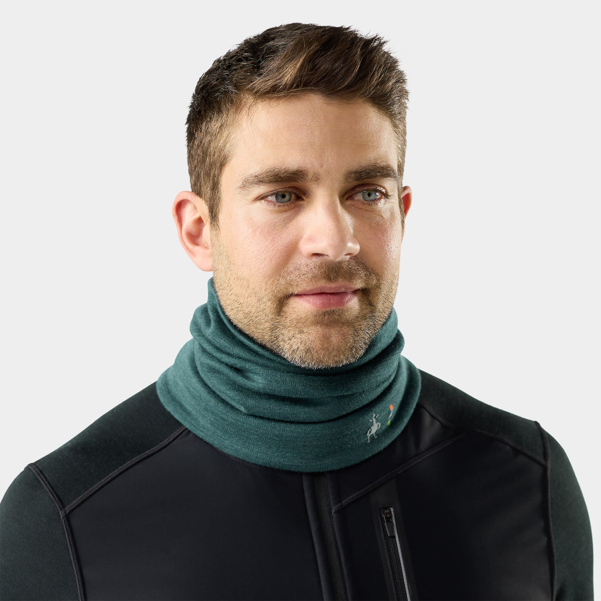Thermal Reversible Neck Gaiter Dark Teal Heather - ver - 1