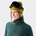Thermal Reversible Neck Gaiter Dark Teal Wild Blossom - ver - 1