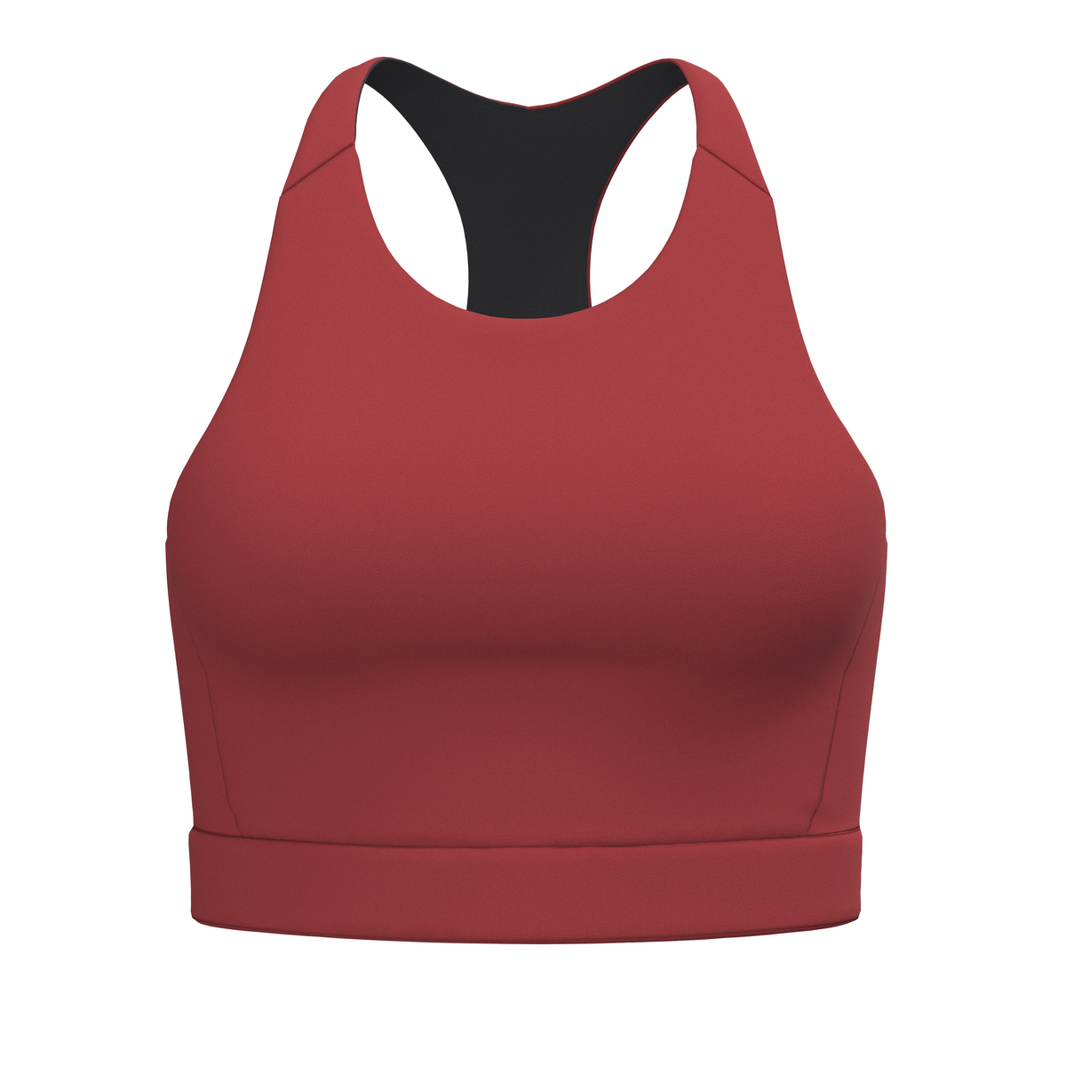 Women's Active Crop Bra Currant - ver - 3