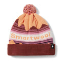 Knit Winter Pattern POM Beanie Apricot - ver - 2