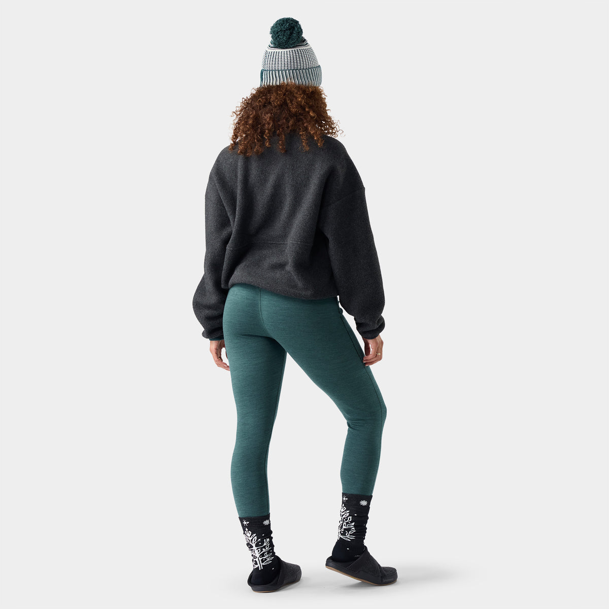 Classic Thermal Base Layer Bottom Dark Teal Heather - ver - 2