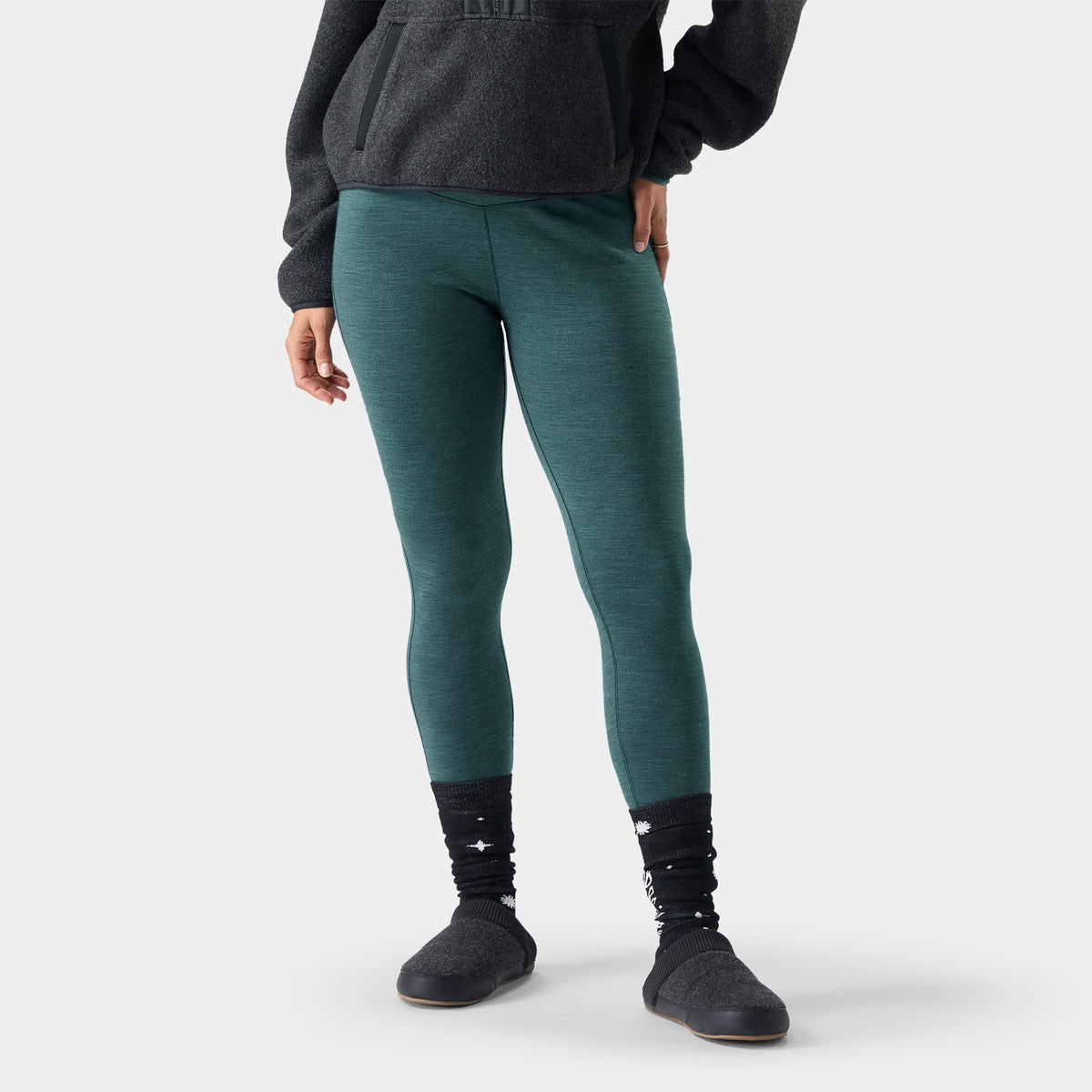Classic Thermal Base Layer Bottom Dark Teal Heather - ver - 1