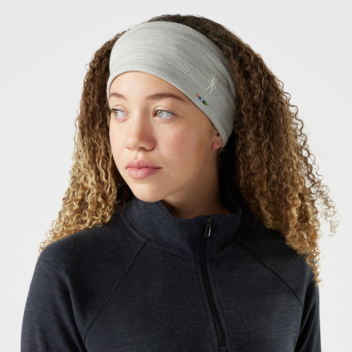 Thermal Merino Reversible Headband Light Gray Color Shift - ver - 1