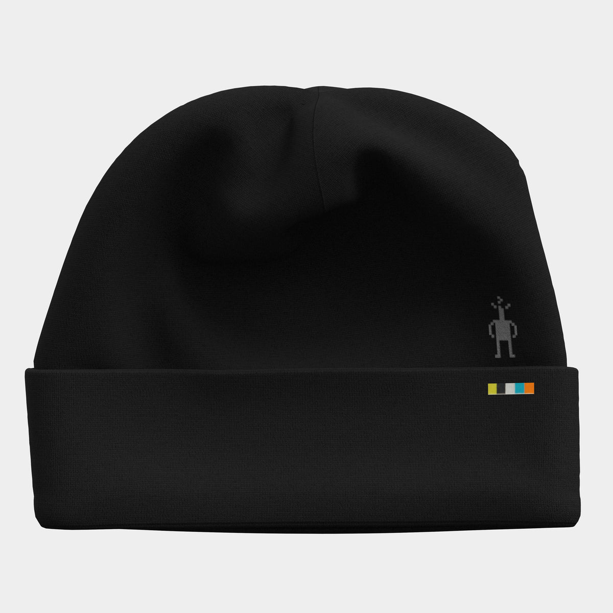 Thermal Reversible Cuffed Beanie Black - ver - 2