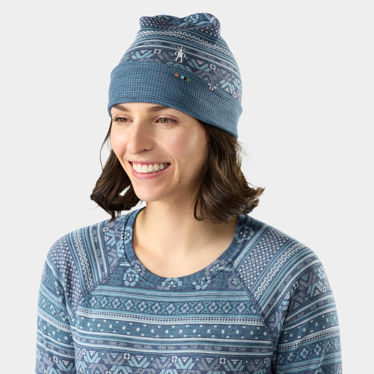 Thermal Reversible Cuffed Beanie Nightfall Fair Isle Fun - ver - 1