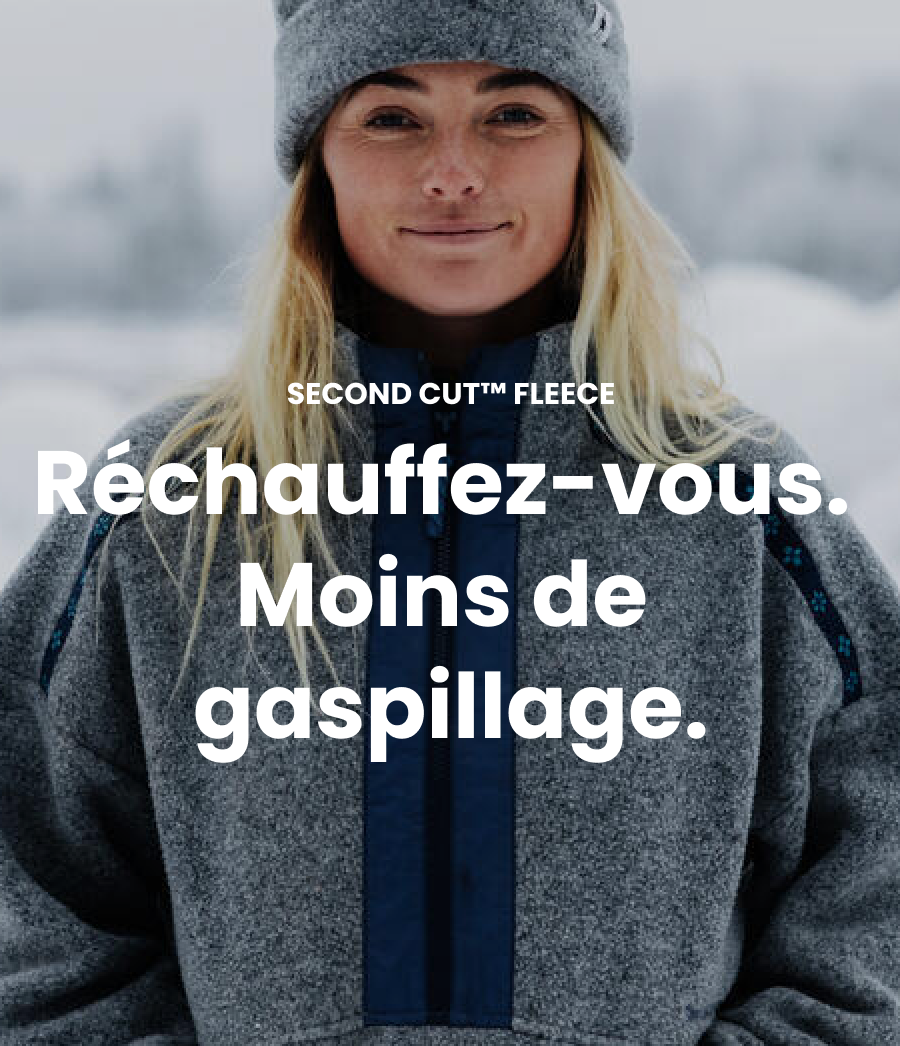 Fabriquées à partir de 75 % de matériaux recyclés.